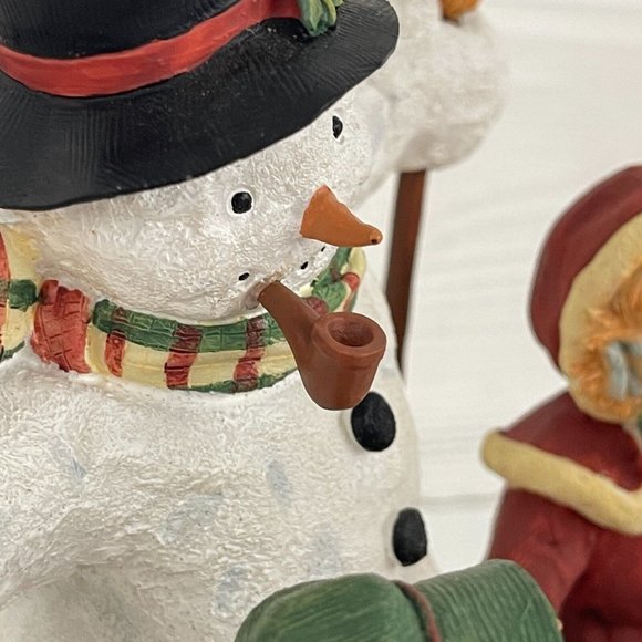 Lang & Wise Classic Santa Merry Round Snowman Set Susan Winget 1st Edition 1998 - Picture 8 of 16